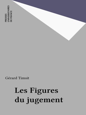 cover image of Les Figures du jugement